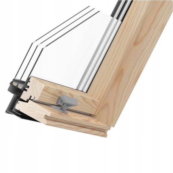Okno dachowe ROOFLITE TRIO PINE okno polaciowe 3 Szybowe 66x118 1