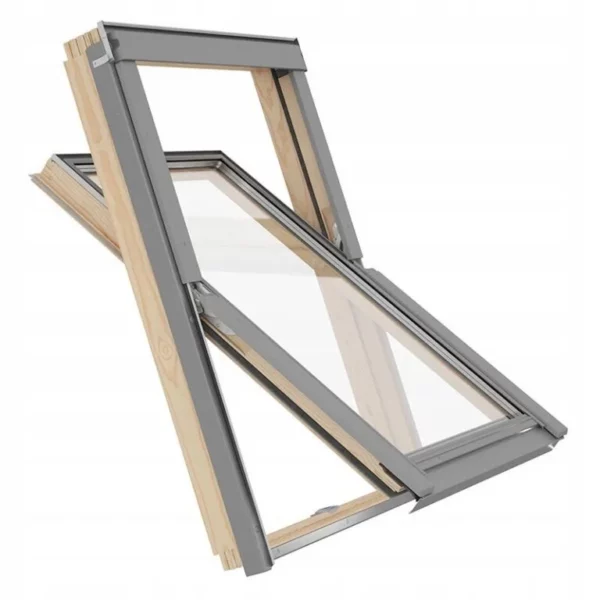 okno  OKNA drewniane dachowe polaciowe TRIO pine 78x118 78x140 roofLITE z 66x118 do gruba SZARY 768x768 1