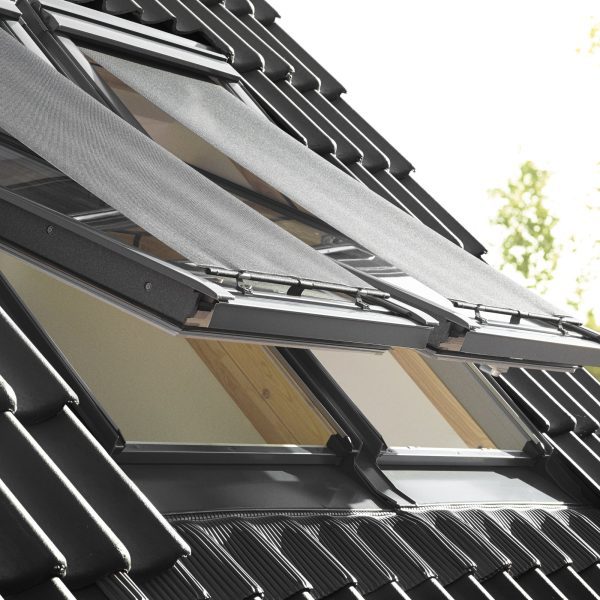 markiza mua do okien dachowych velux rooflitezewnetrzna czarna