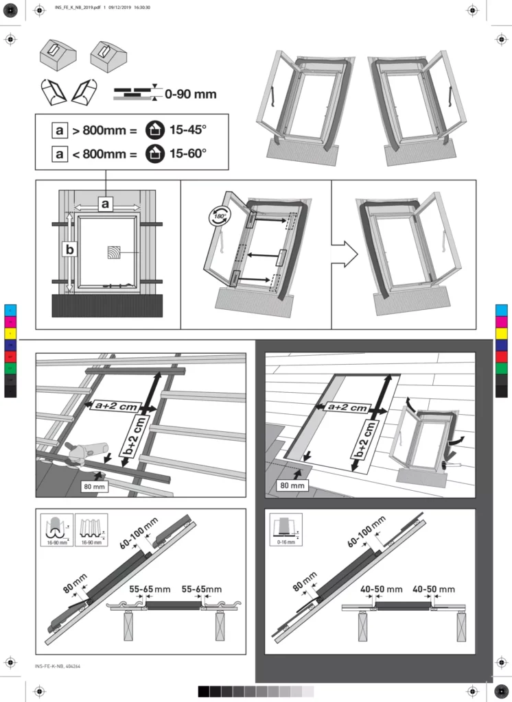 INSTRUKCJA MONTAZU WYLAZU FENSTRO Z OGRANICZNIKIEM FE K NB404264 1