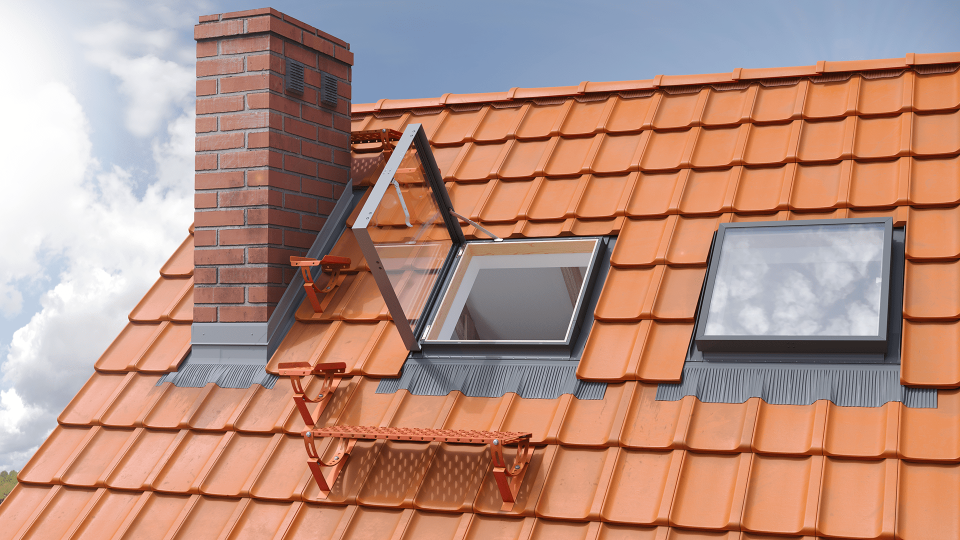 Wylaz dachowy Zimny Fenstro do poddaszy nieuzytkowych Rooflite Velux Fakro swietlik