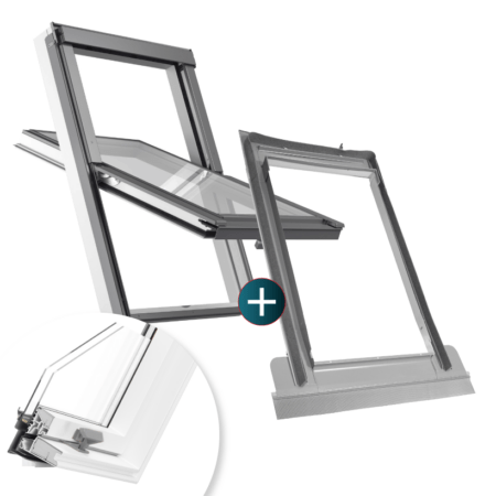 SOLID PVC z kolnierzem falistym rooflite+ m8a 78x140 78x118 plastikowe PVC PCV budujmey.eu
