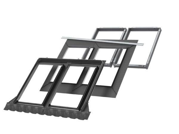 Kołnierz Velux kombi do pokryć wysokoprofilowanych EKW+BDX 2021M UK04 134x98 zespolony