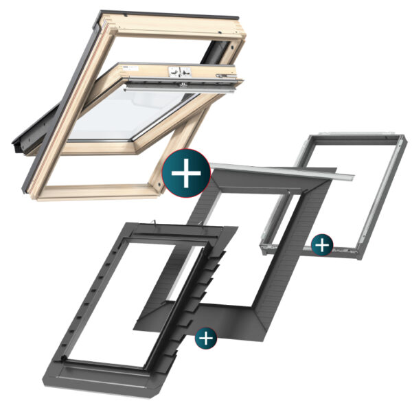 Velux Okno dachowe 3-szyby PREMIUM GLL1061 MK06 78x118+kołnierz EDB+BDX+BFX